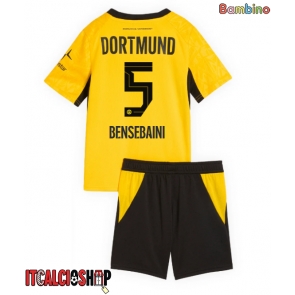 Borussia Dortmund Ramy Bensebaini #5 Prima Maglia Bambino 2026-27 Manica Corta (+ Pantaloni corti)